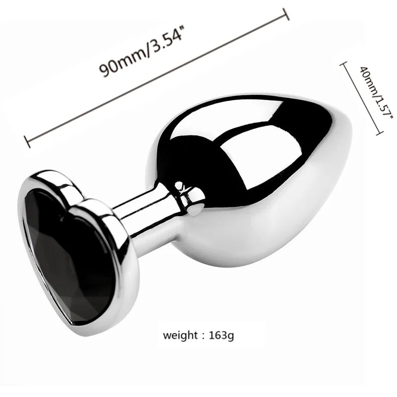 S/M/L Anal Plug Metal Adult Sex Toys for Women Men Crystal Erotic Bullet Butt Plug Stimulator Prostate Massager Intimate Goods