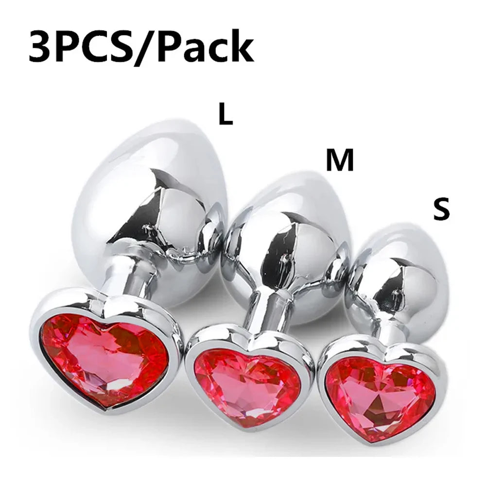 S/M/L Anal Plug Metal Adult Sex Toys for Women Men Crystal Erotic Bullet Butt Plug Stimulator Prostate Massager Intimate Goods