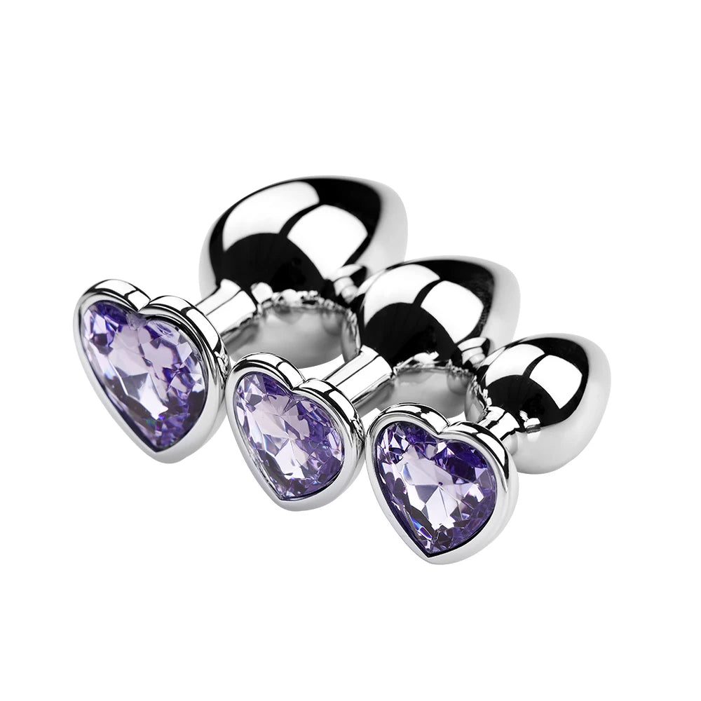 S/M/L Anal Plug Metal Adult Sex Toys for Women Men Crystal Erotic Bullet Butt Plug Stimulator Prostate Massager Intimate Goods