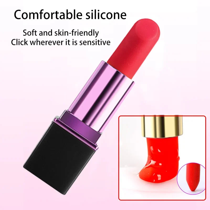 Lipstick Mini Vibrator 10 Speed Bullet Vibrator Dildo Clit Stimulator G Spot Massage Masturbator Adult Sex Toys for Women Vibe