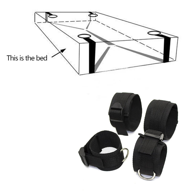 Adult Games Sex Products No Vibrators Sex Toys for Women Couples Handcuffs Bdsm Bondage Set Restraints Wrists & Ankle Cuffs