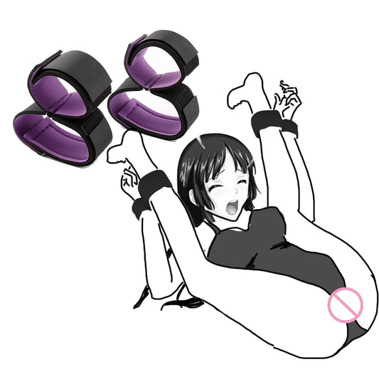 No Vibrator Bdsm Bondage Set Restraint Adult Game Handcuff Neck Collar Wrist Mouth Gag Strap Fetish Sex Toys for Woman Couples