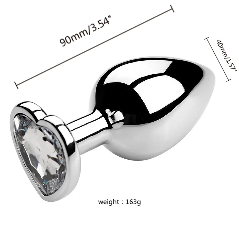 S/M/L Anal Plug Metal Adult Sex Toys for Women Men Crystal Erotic Bullet Butt Plug Stimulator Prostate Massager Intimate Goods