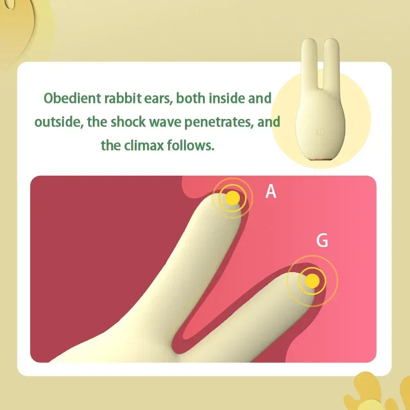 Rabbit Vibrator G-Spot Masssage Sex Toys for Women Nipple Clamp Clitoris Vagina Stimulator Female Masturbator
