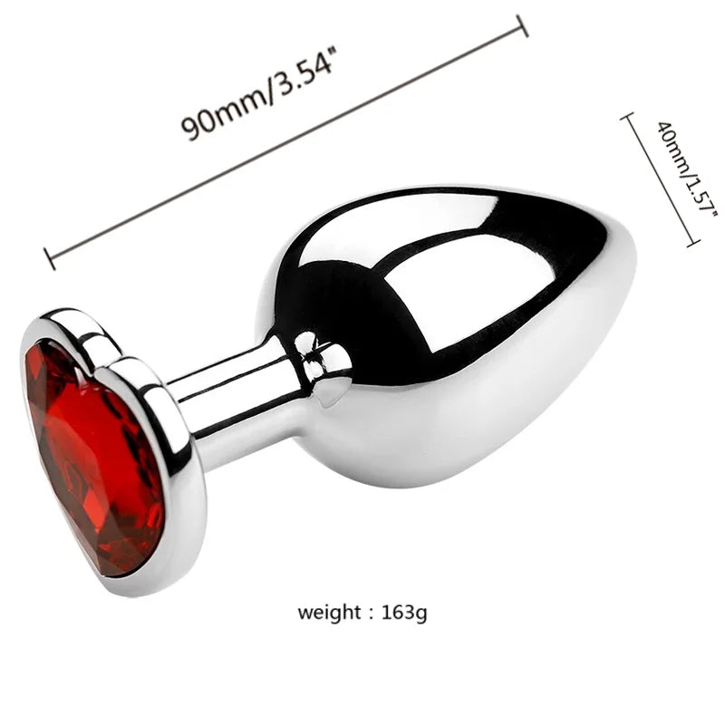 S/M/L Anal Plug Metal Adult Sex Toys for Women Men Crystal Erotic Bullet Butt Plug Stimulator Prostate Massager Intimate Goods