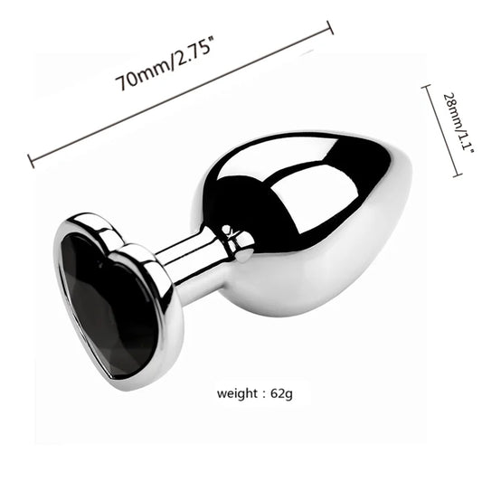 S/M/L Anal Plug Metal Adult Sex Toys for Women Men Crystal Erotic Bullet Butt Plug Stimulator Prostate Massager Intimate Goods