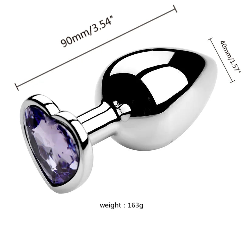 S/M/L Anal Plug Metal Adult Sex Toys for Women Men Crystal Erotic Bullet Butt Plug Stimulator Prostate Massager Intimate Goods