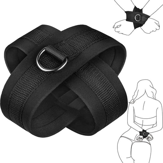 No Vibrator Bdsm Bondage Set Restraint Adult Game Handcuff Neck Collar Wrist Mouth Gag Strap Fetish Sex Toys for Woman Couples