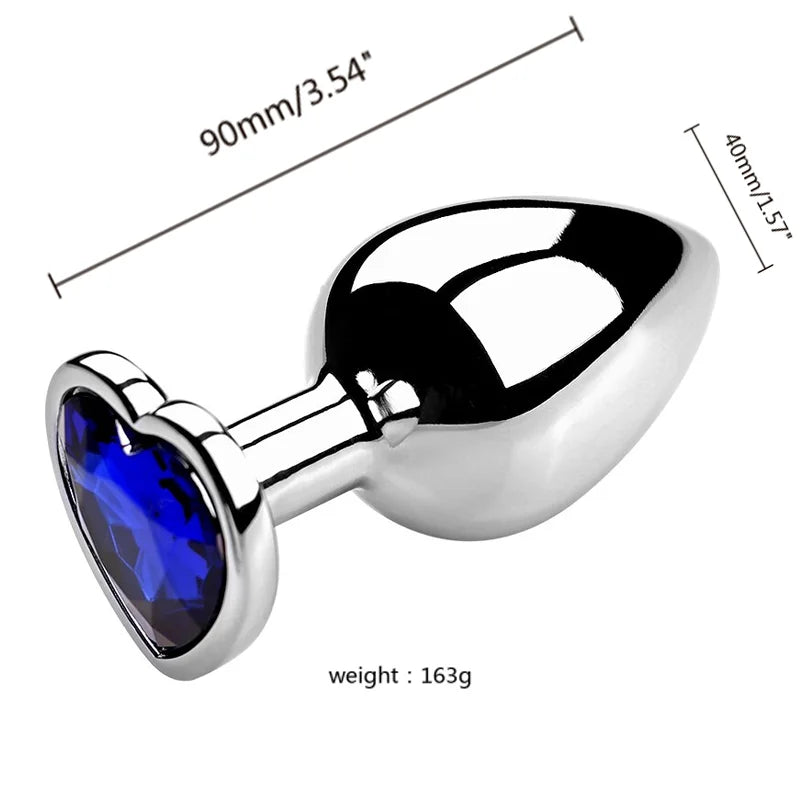 S/M/L Anal Plug Metal Adult Sex Toys for Women Men Crystal Erotic Bullet Butt Plug Stimulator Prostate Massager Intimate Goods