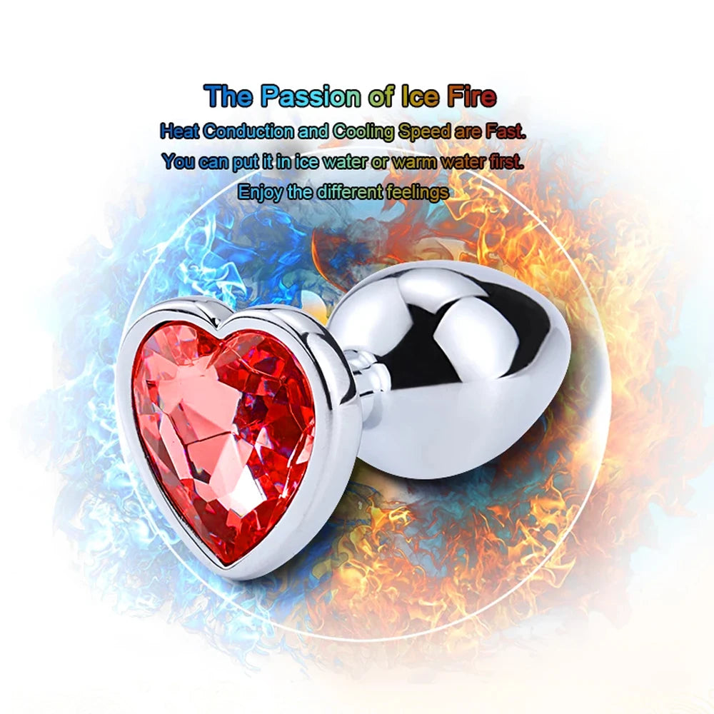 S/M/L Anal Plug Metal Adult Sex Toys for Women Men Crystal Erotic Bullet Butt Plug Stimulator Prostate Massager Intimate Goods