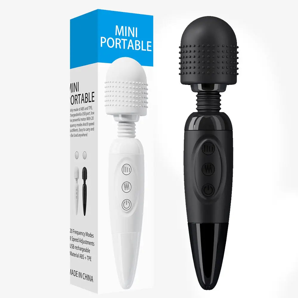 20 Modes Powerful Magic Wand Vibrator for Women Body Massager G Spot Clitoris Stimulator USB Charging Adult Sex Toys for Woman