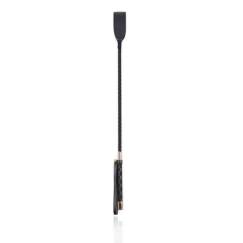 60CM Black PU Leather Spanking Paddle Long Whip Flirting Slave BDSM Bondage Flogger Sex Toys for Woman G Spot Sex Shop