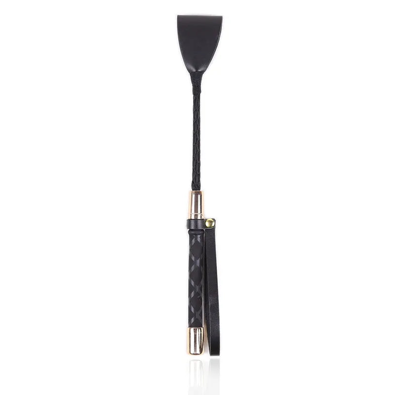 60CM Black PU Leather Spanking Paddle Long Whip Flirting Slave BDSM Bondage Flogger Sex Toys for Woman G Spot Sex Shop