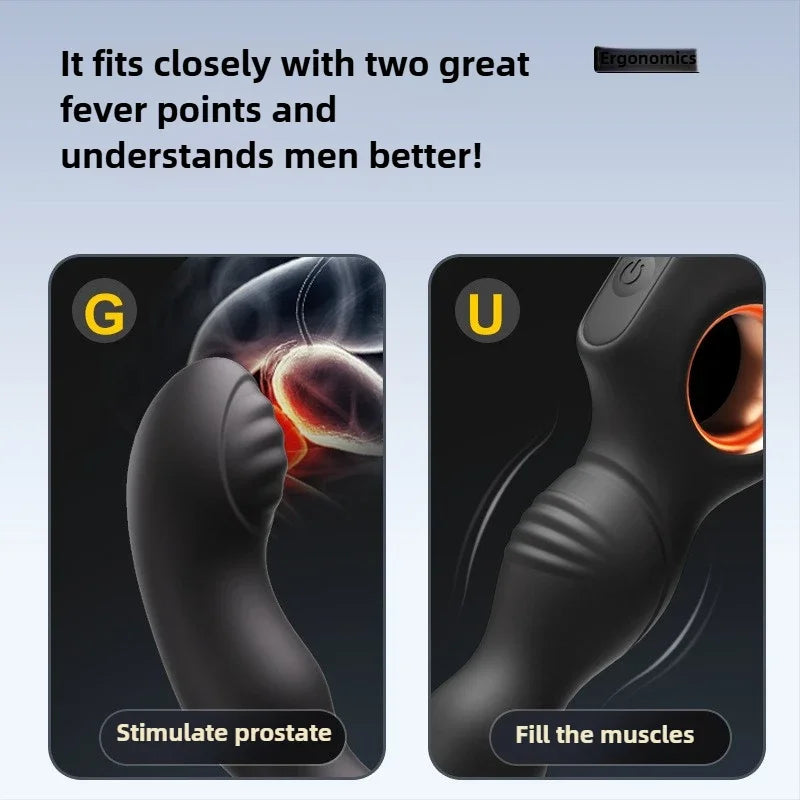 G-Spot Vibrator for Women Clitoris Stimulator Anal Plug Prostate Massage Butt Plugs Vibrating Female Masturbator Aldult Sex Toys